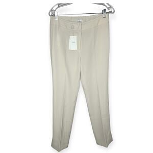 Armani Collezioni NWT cream beige trouser casual summer pants women’s size 6